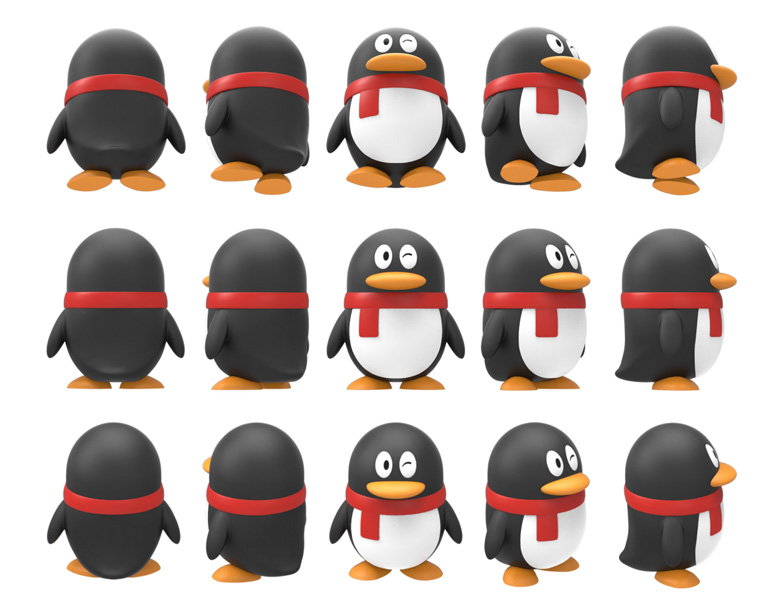 QQ 腾讯 企鹅 logo 形象